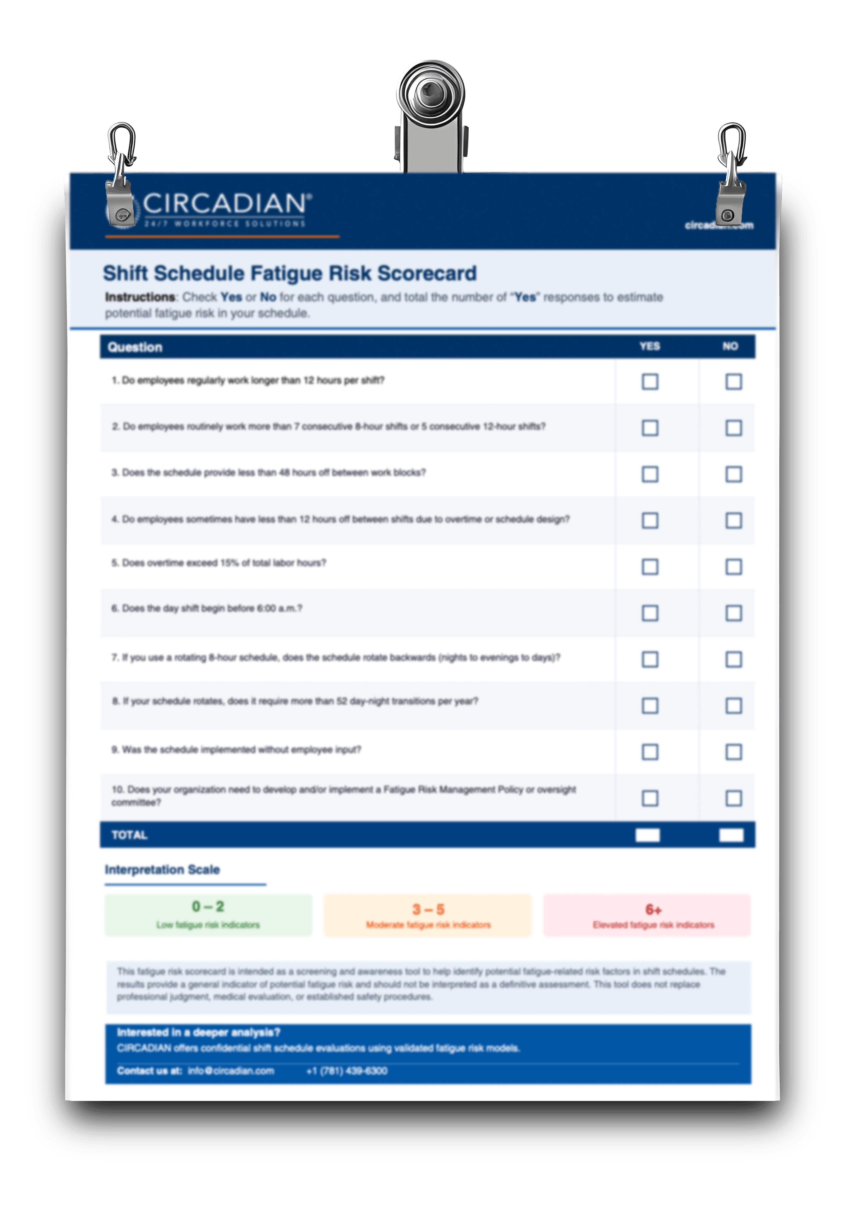 shoot schedule scorecard cover